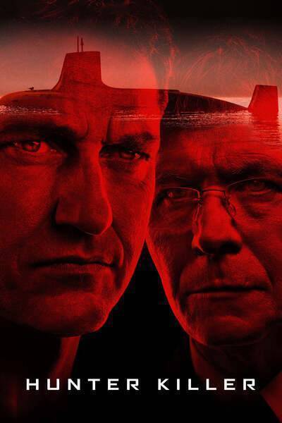 Hunter Killer Hindi Dubbed Movie Poster (2018)