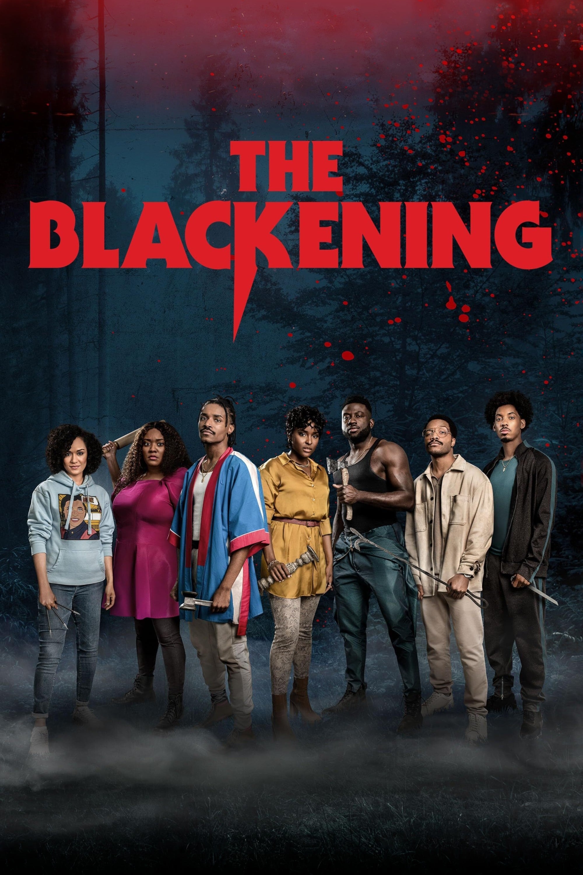 The Blackening Hindi Dubbed Movie Poster (2023)
